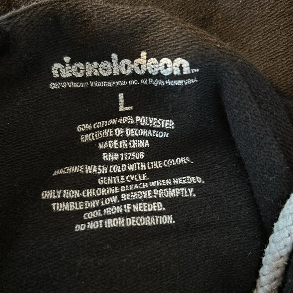 Nickelodeon Hooded Short sleeved Men’s Top- Lightweight- size Large.  Vibrant - Picture 4 of 4